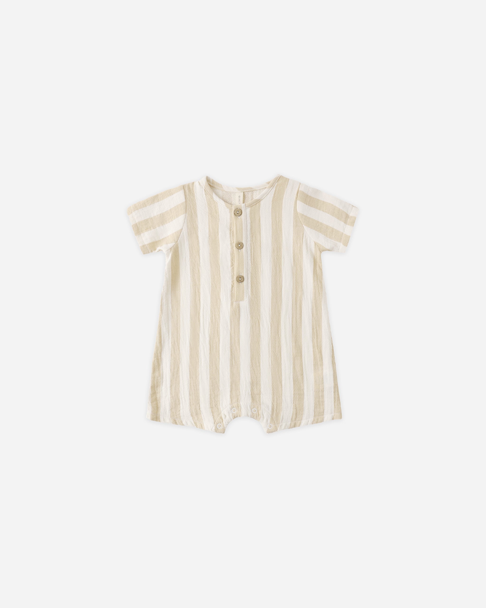 Rylee + Cru ライリーアンドクルー ベビー服 子供服 ショートスリーブウーブンロンパー　サマーストライプ
