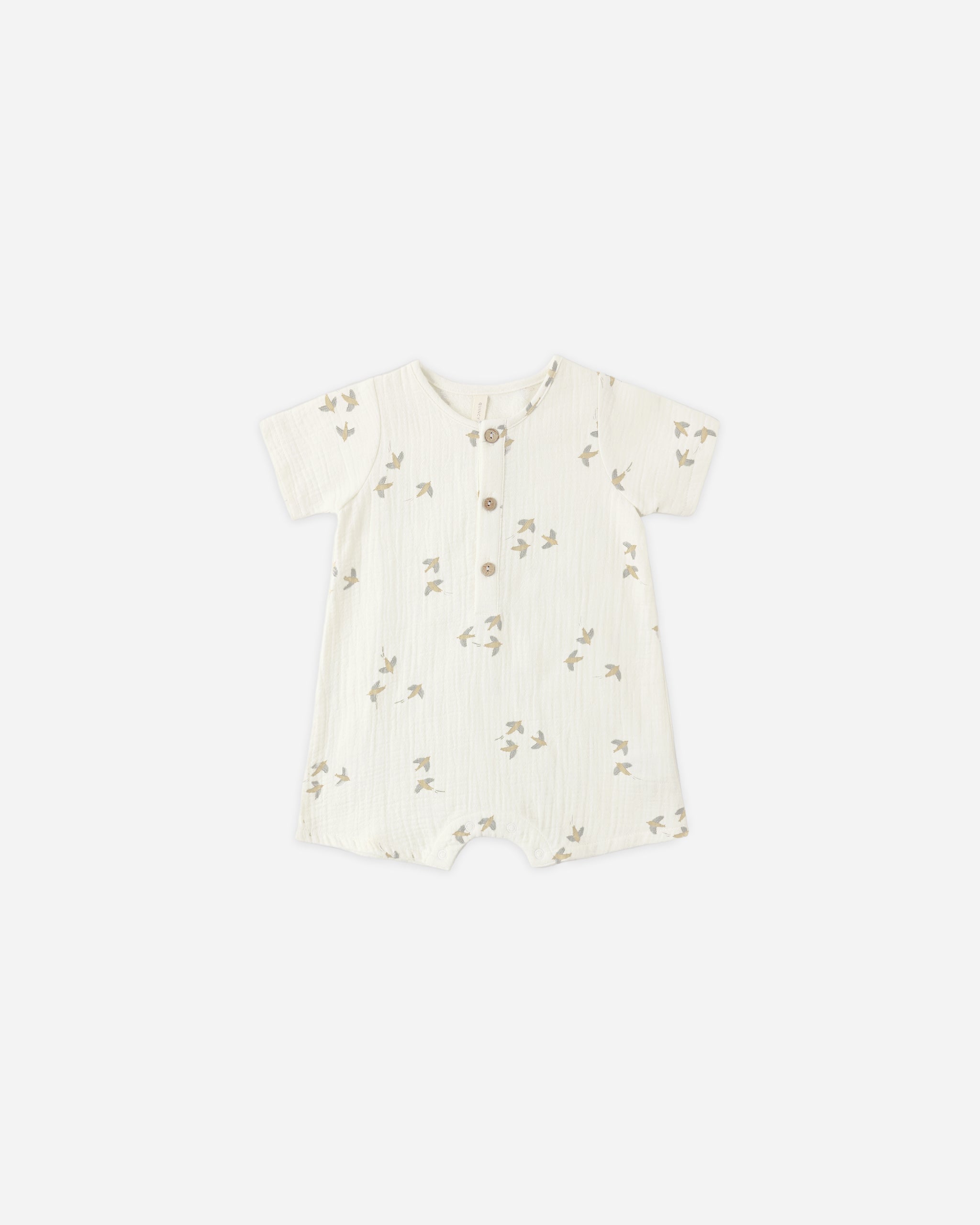 Rylee + Cru ライリーアンドクルー ベビー服 子供服 ショートスリーブウーブンロンパー　バーズ