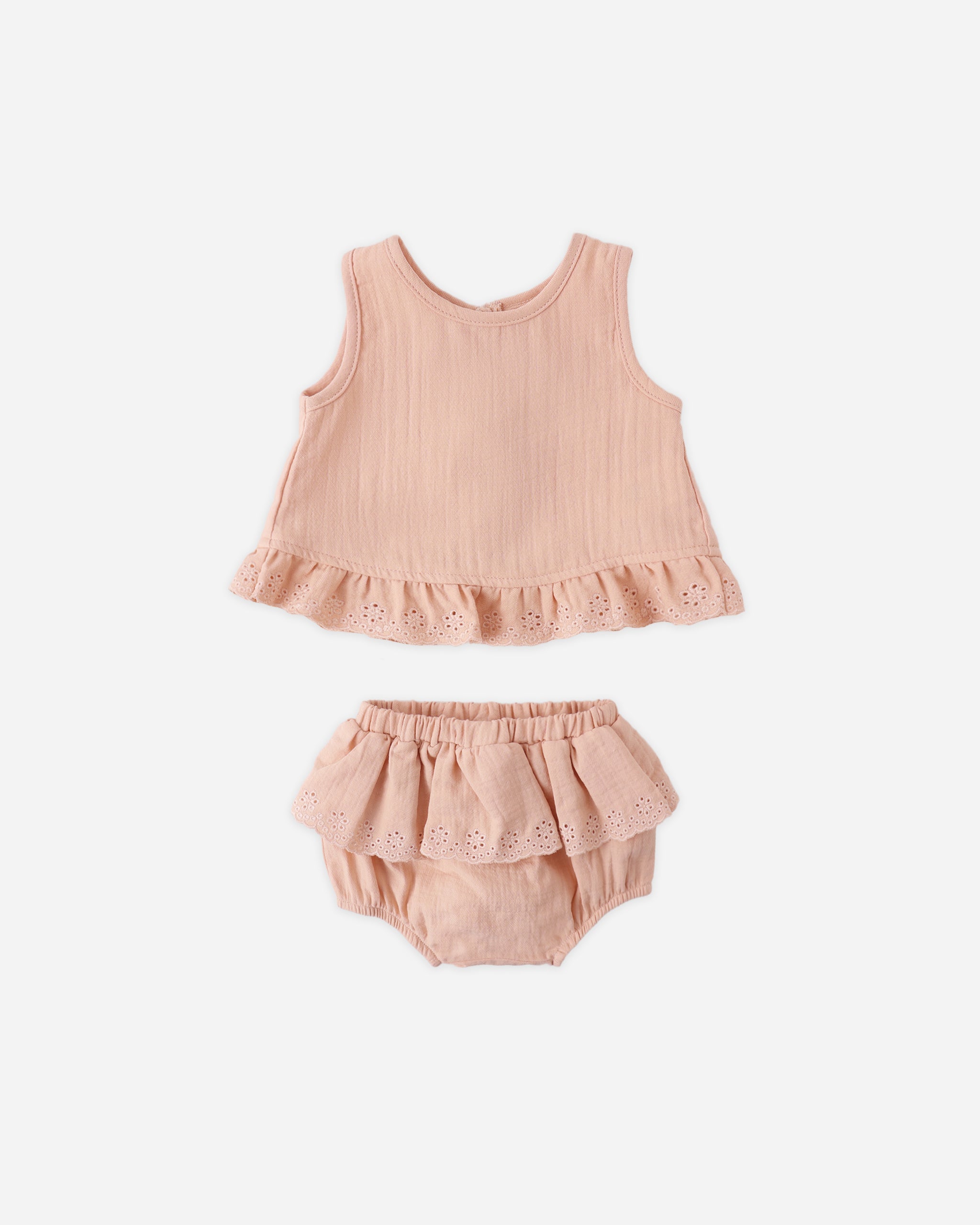 Rylee + Cru ライリーアンドクルー ベビー服 子供服 ラッフルチューリップトップ + ブルマーセット　メロン