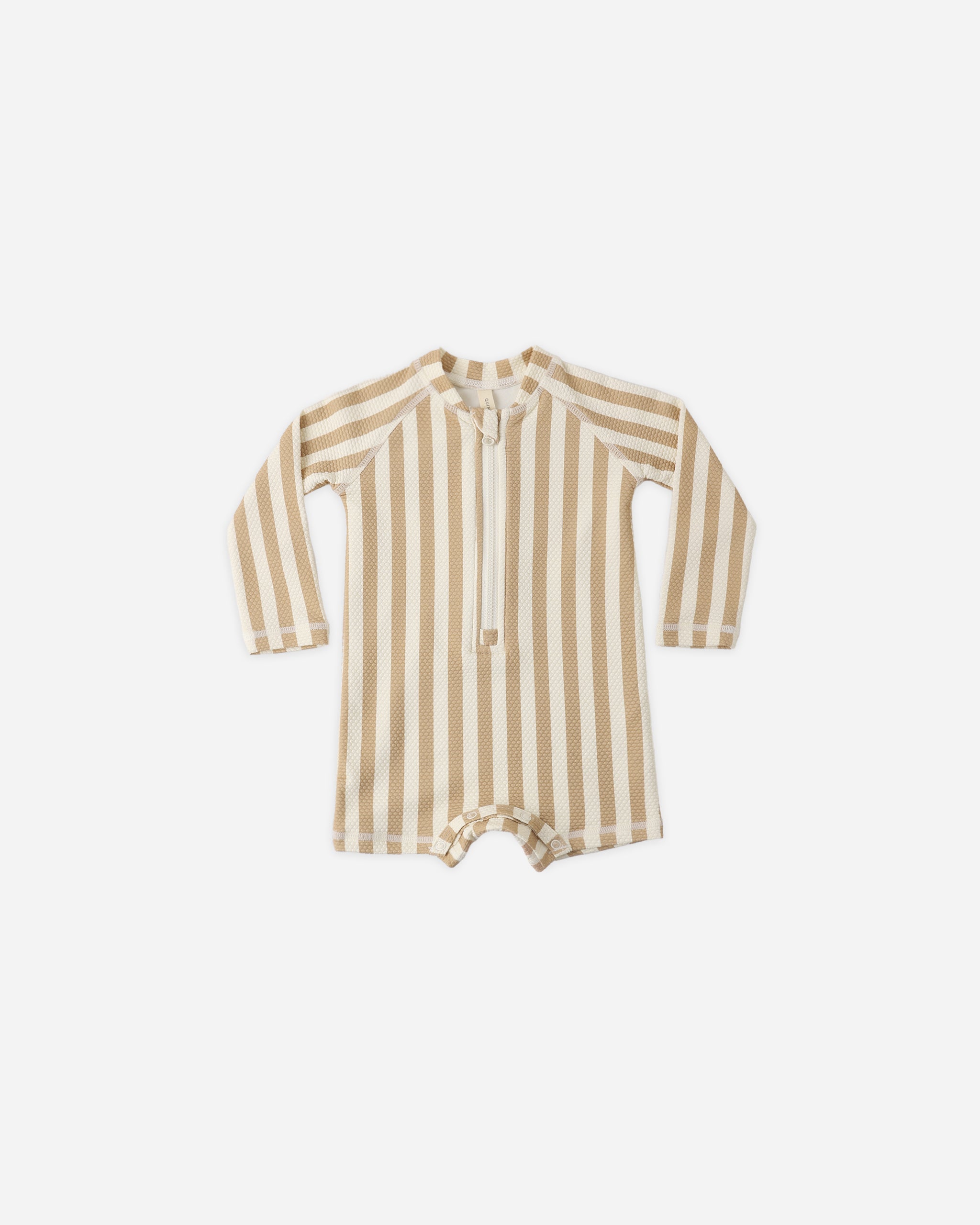 Rylee + Cru ライリーアンドクルー ベビー服 子供服 ロングスリーブワンピースラッシュガード　レトロラテストライプ