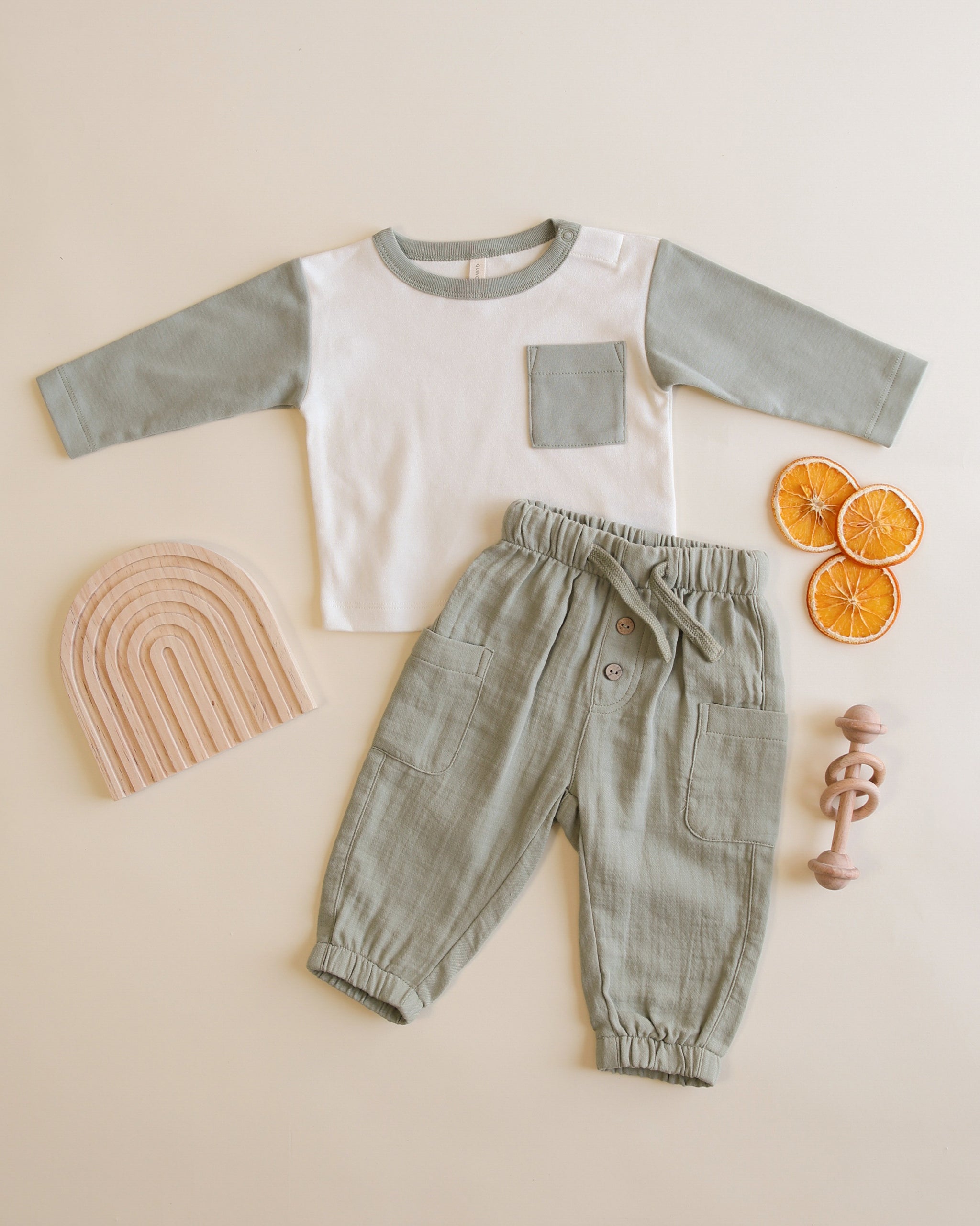 Rylee + Cru ライリーアンドクルー ベビー服 子供服  ロングスリーブ ラグランティー　ファーン