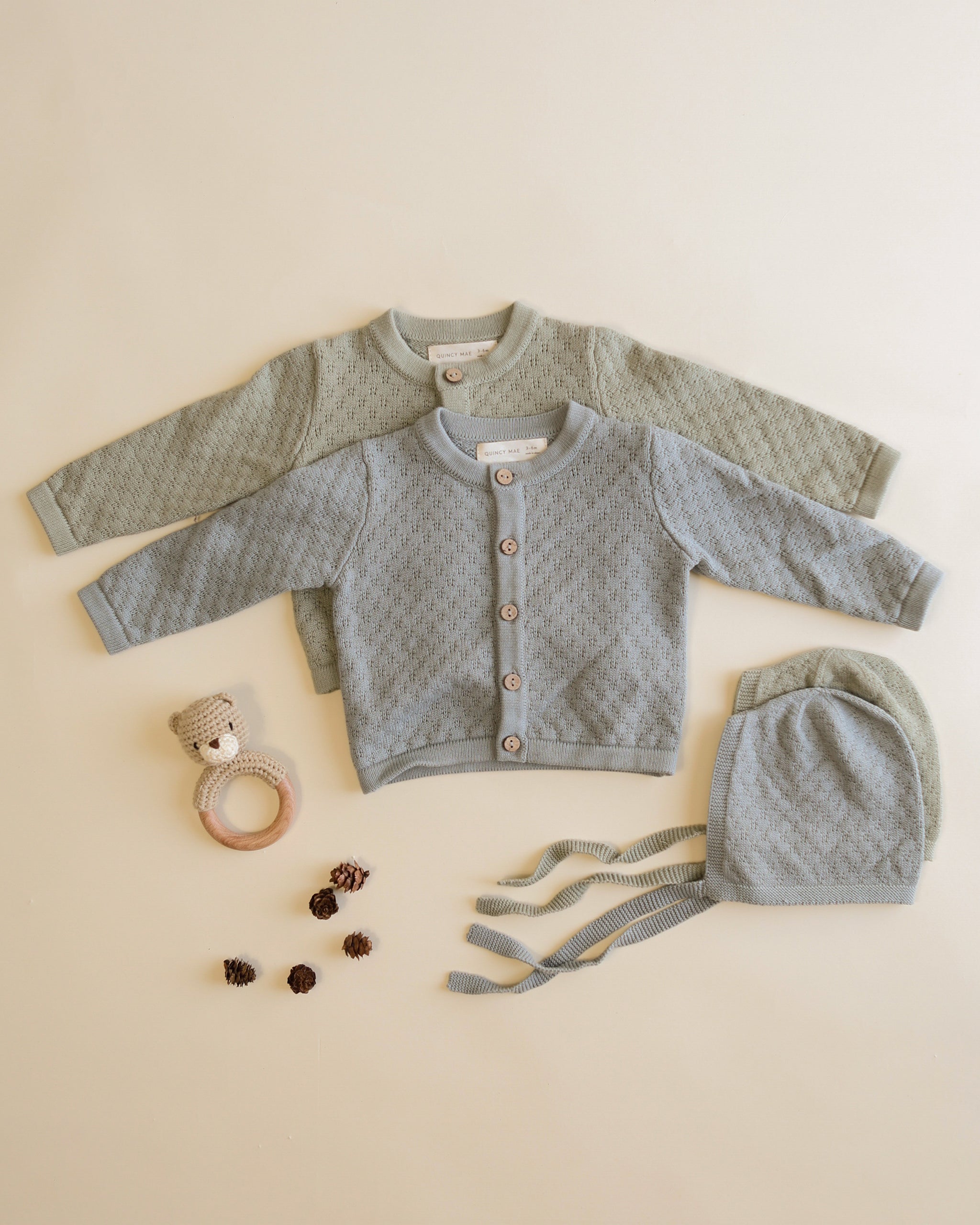 Rylee + Cru ライリーアンドクルー ベビー服 子供服  ニットカーディガン　ファーン