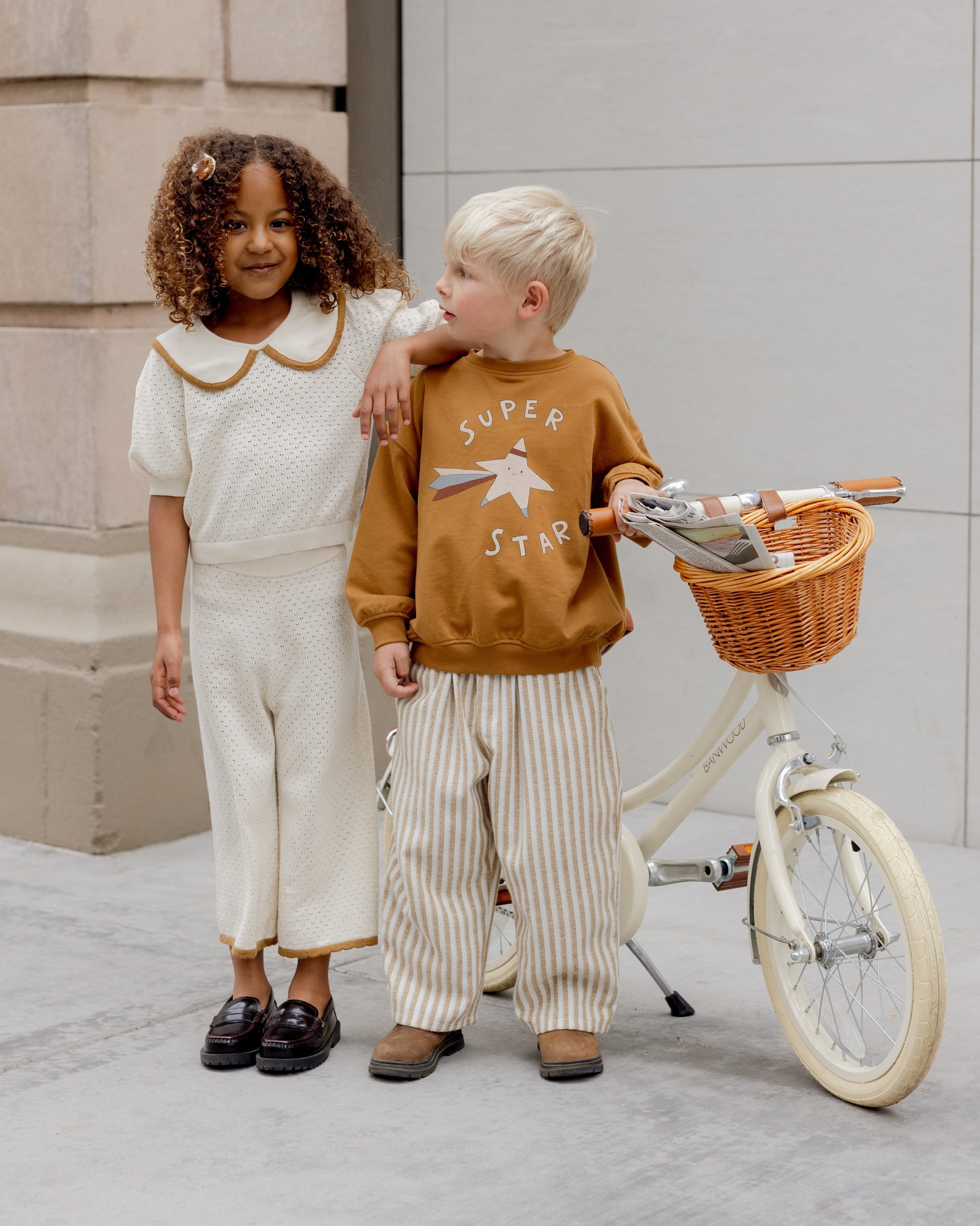 Rylee + Cru ライリーアンドクルー ベビー服 子供服  リラックススウェットシャツ　スーパースター