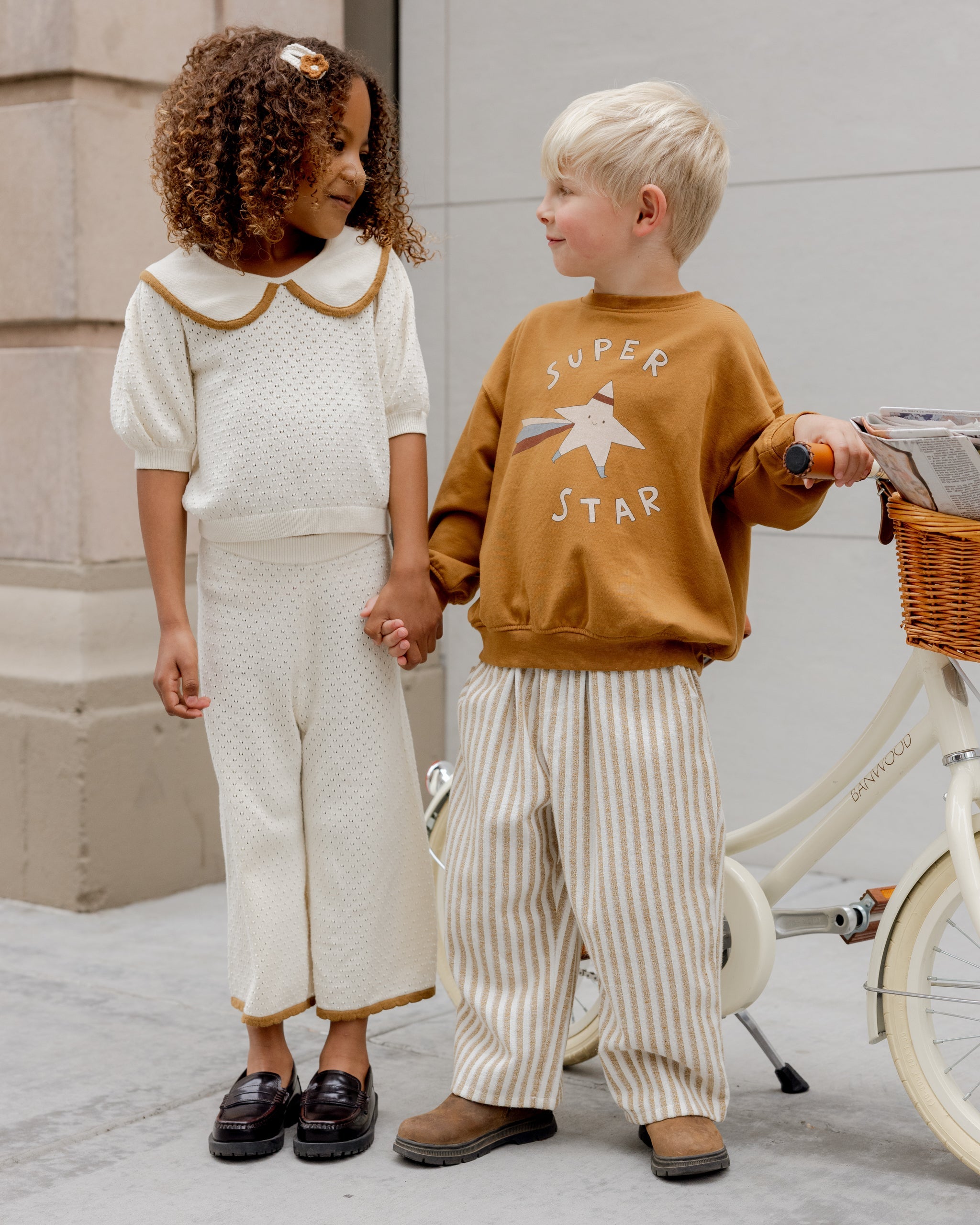 Rylee + Cru ライリーアンドクルー ベビー服 子供服  リラックススウェットシャツ　スーパースター