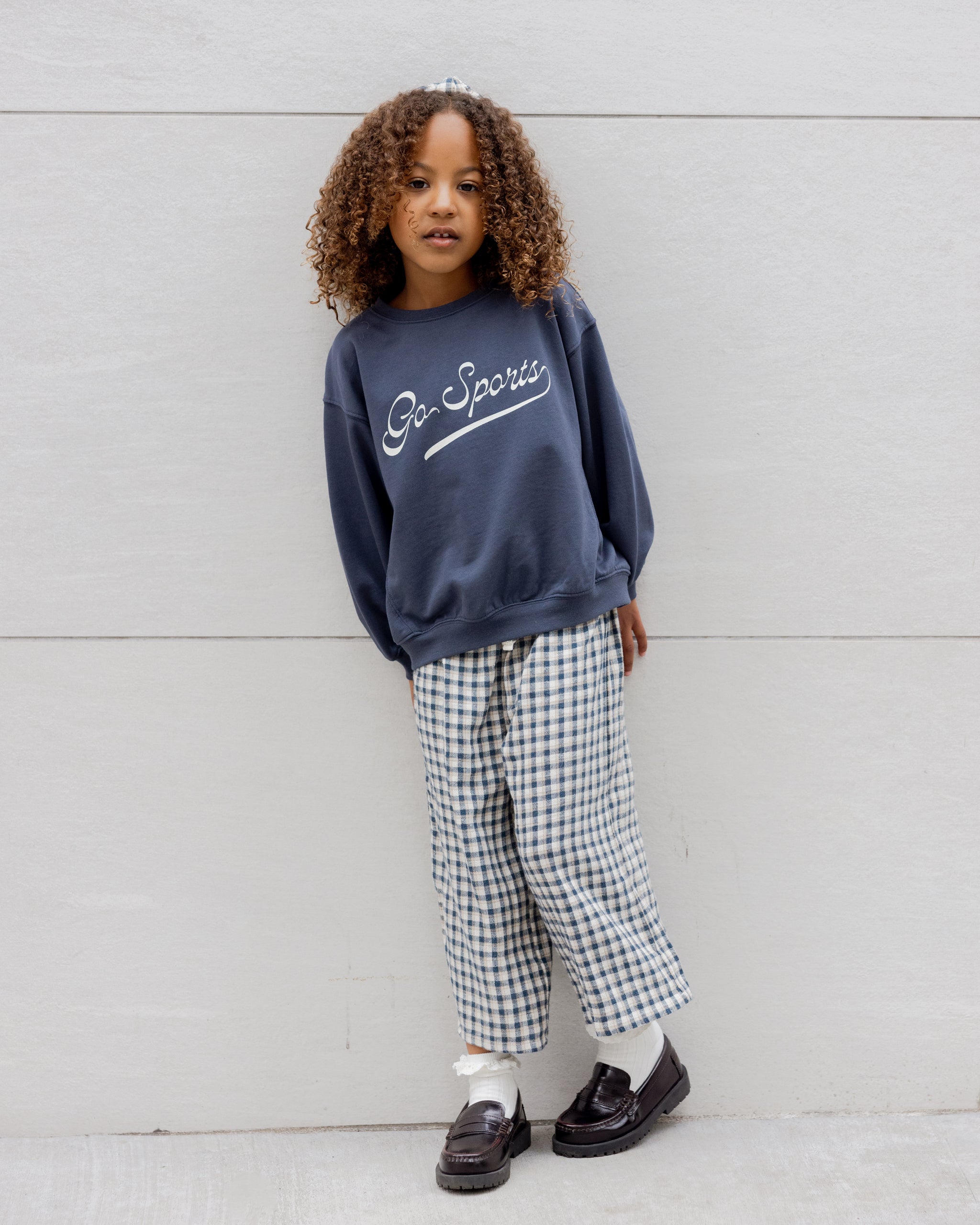 Rylee + Cru ライリーアンドクルー ベビー服 子供服  オーバーサイズスウェットシャツ　ゴーズポーツ