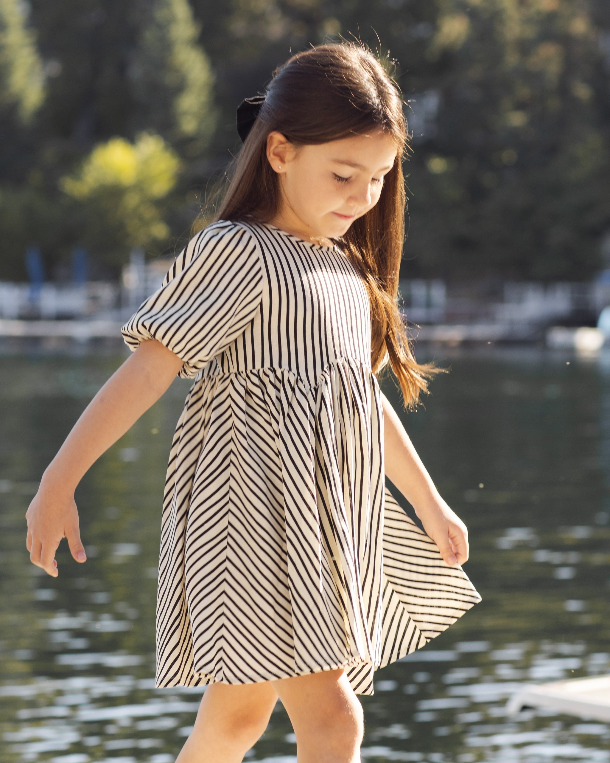 Rylee + Cru ライリーアンドクルー ベビー服 子供服 オーバーサイズボウ　ブラック