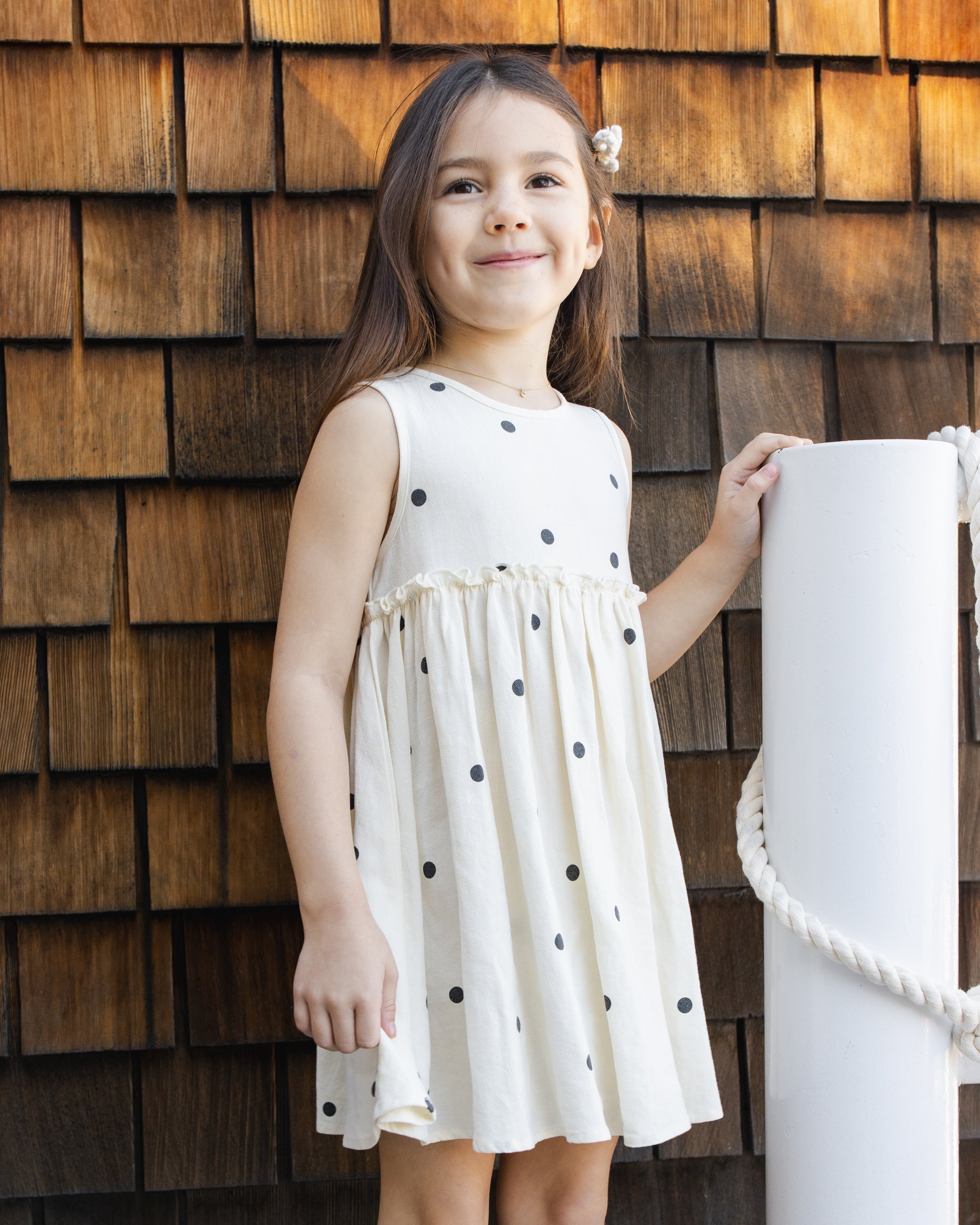 Rylee + Cru ライリーアンドクルー ベビー服 子供服 ハーパードレス　ポルカドット