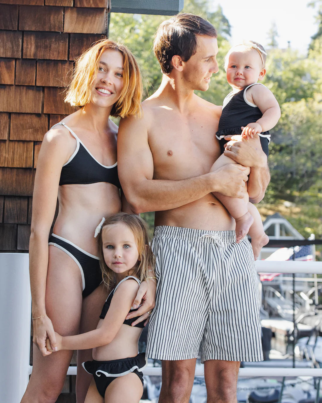 Skirted One-Piece Black