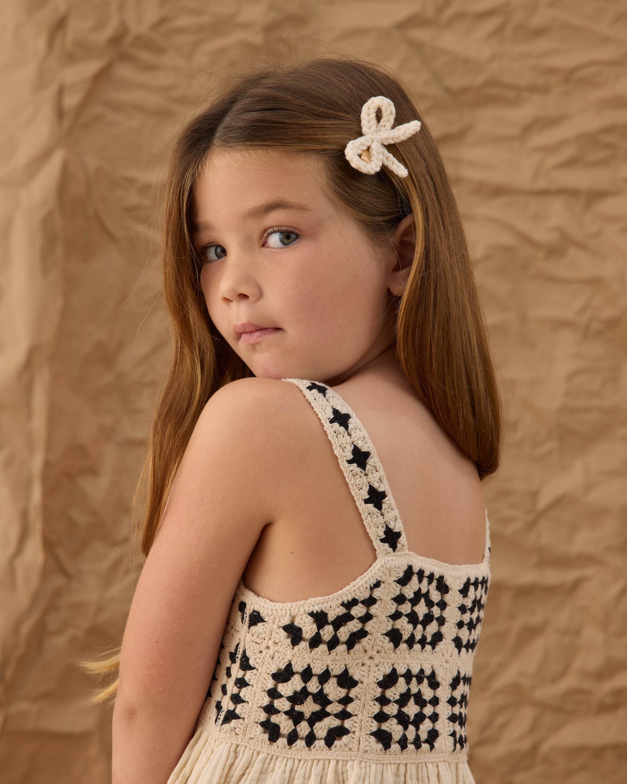 Rylee + Cru ライリーアンドクルー ベビー服 子供服 クロシェボウクリップ　アイボリー