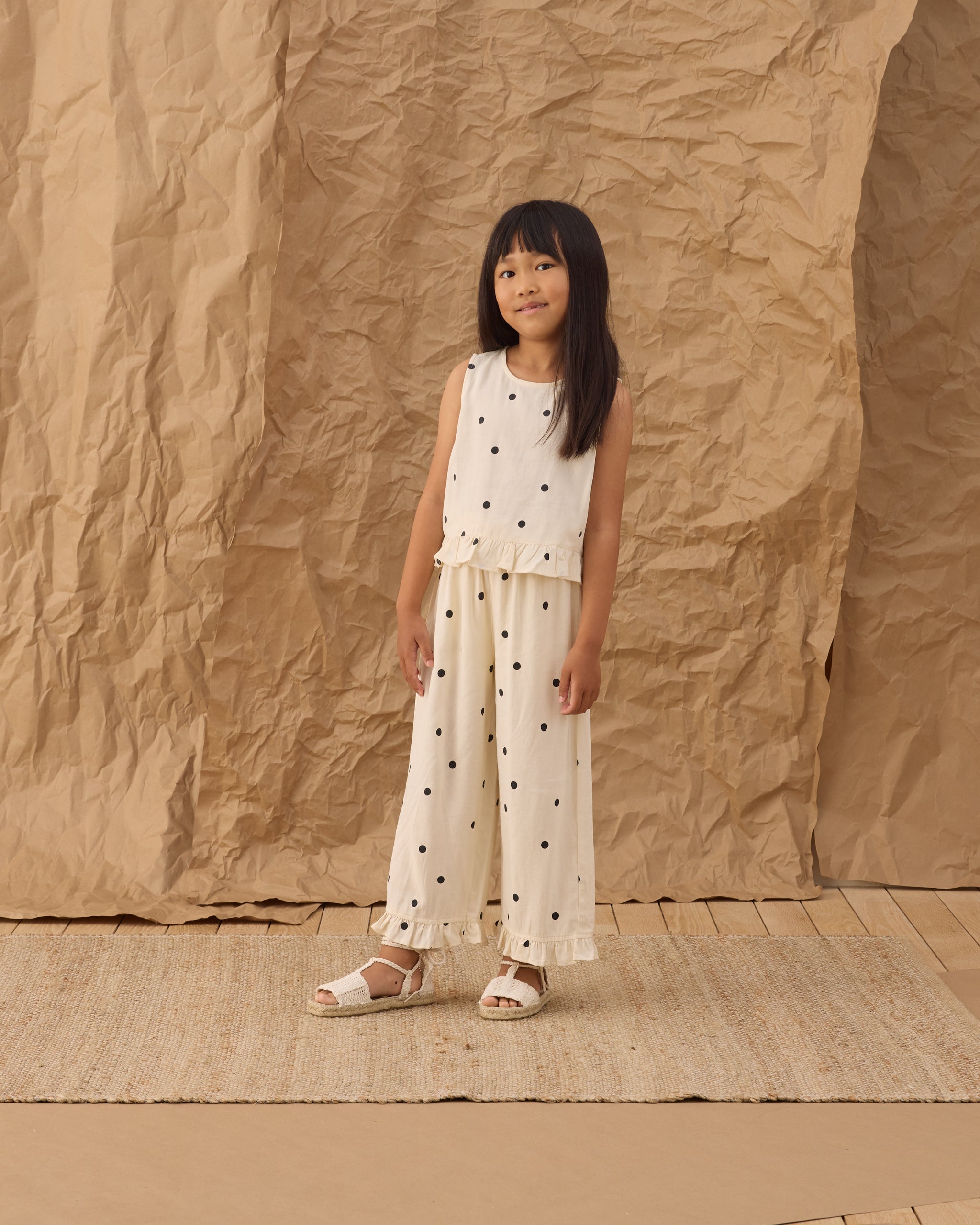 Rylee + Cru ライリーアンドクルー ベビー服 子供服 オーシャンサイドトップ　ポルカドット