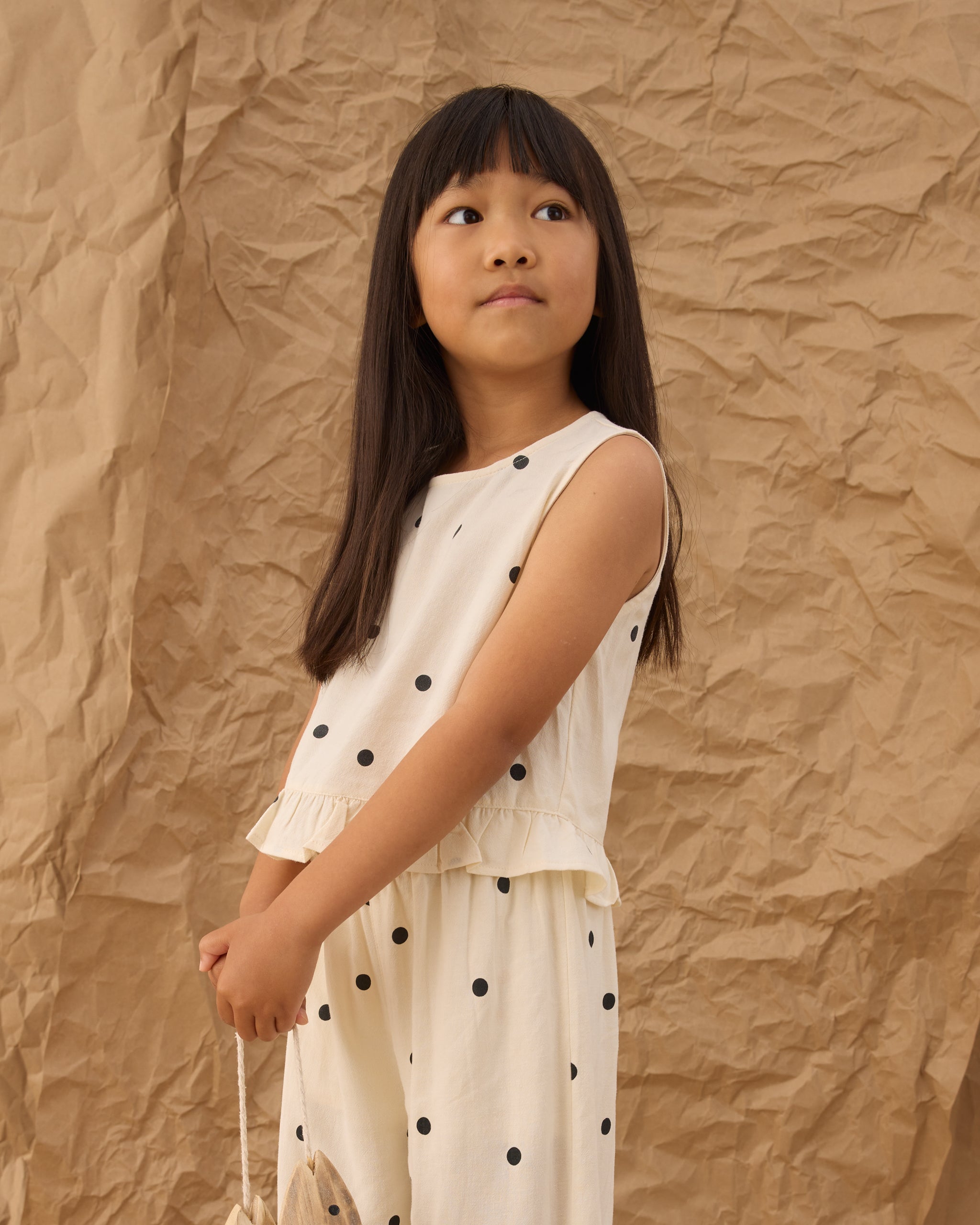 Rylee + Cru ライリーアンドクルー ベビー服 子供服 オーシャンサイドトップ　ポルカドット
