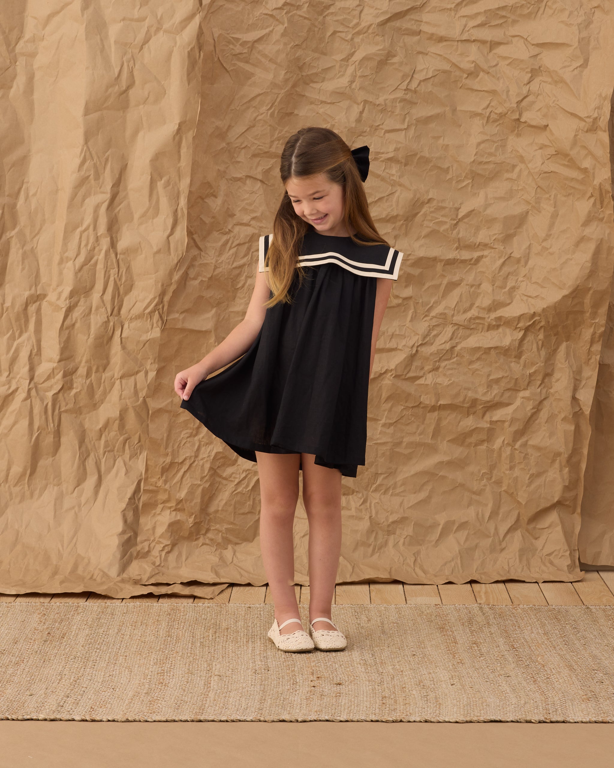 Rylee + Cru ライリーアンドクルー ベビー服 子供服 オーバーサイズボウ　ブラック