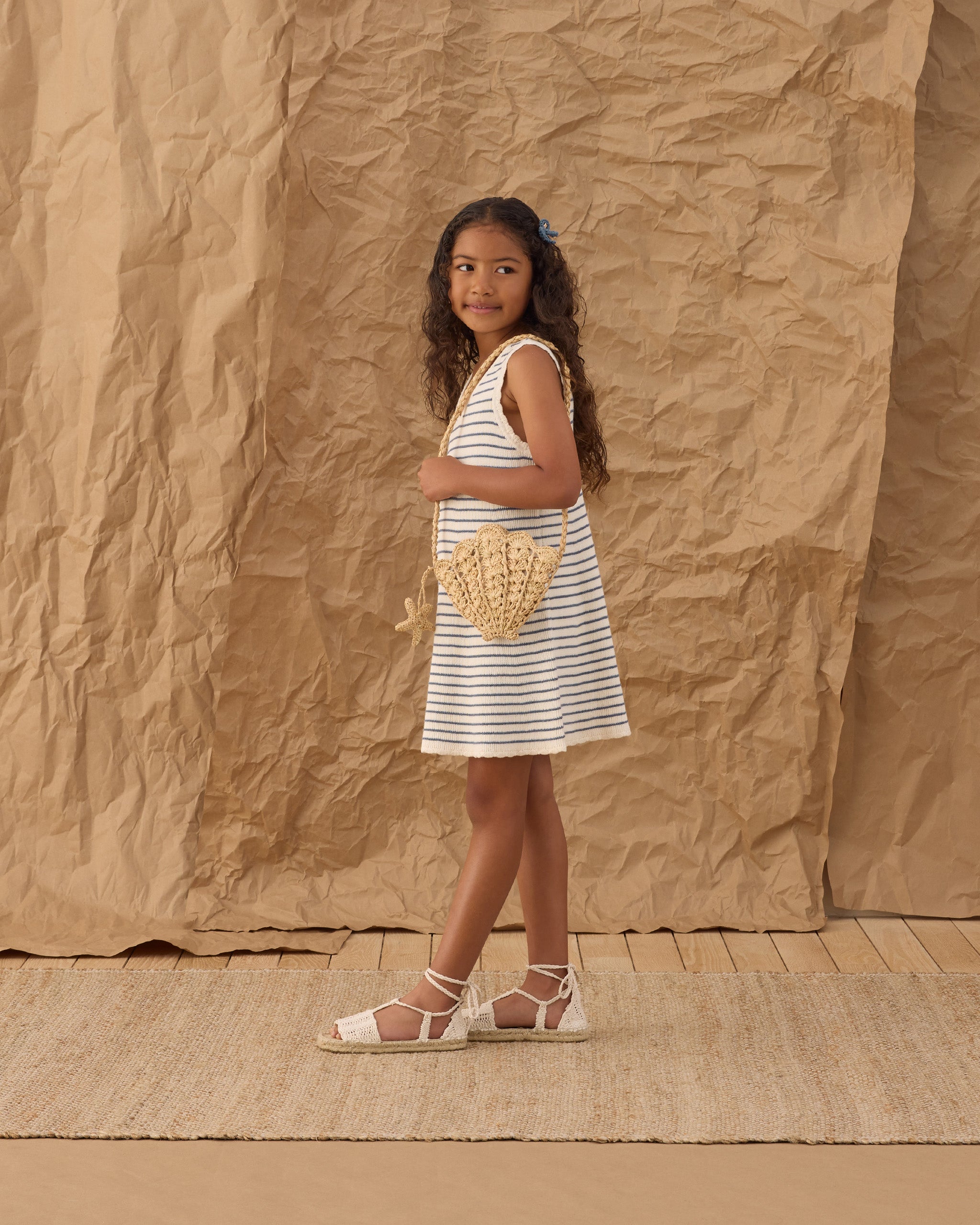 Shell Purse Straw