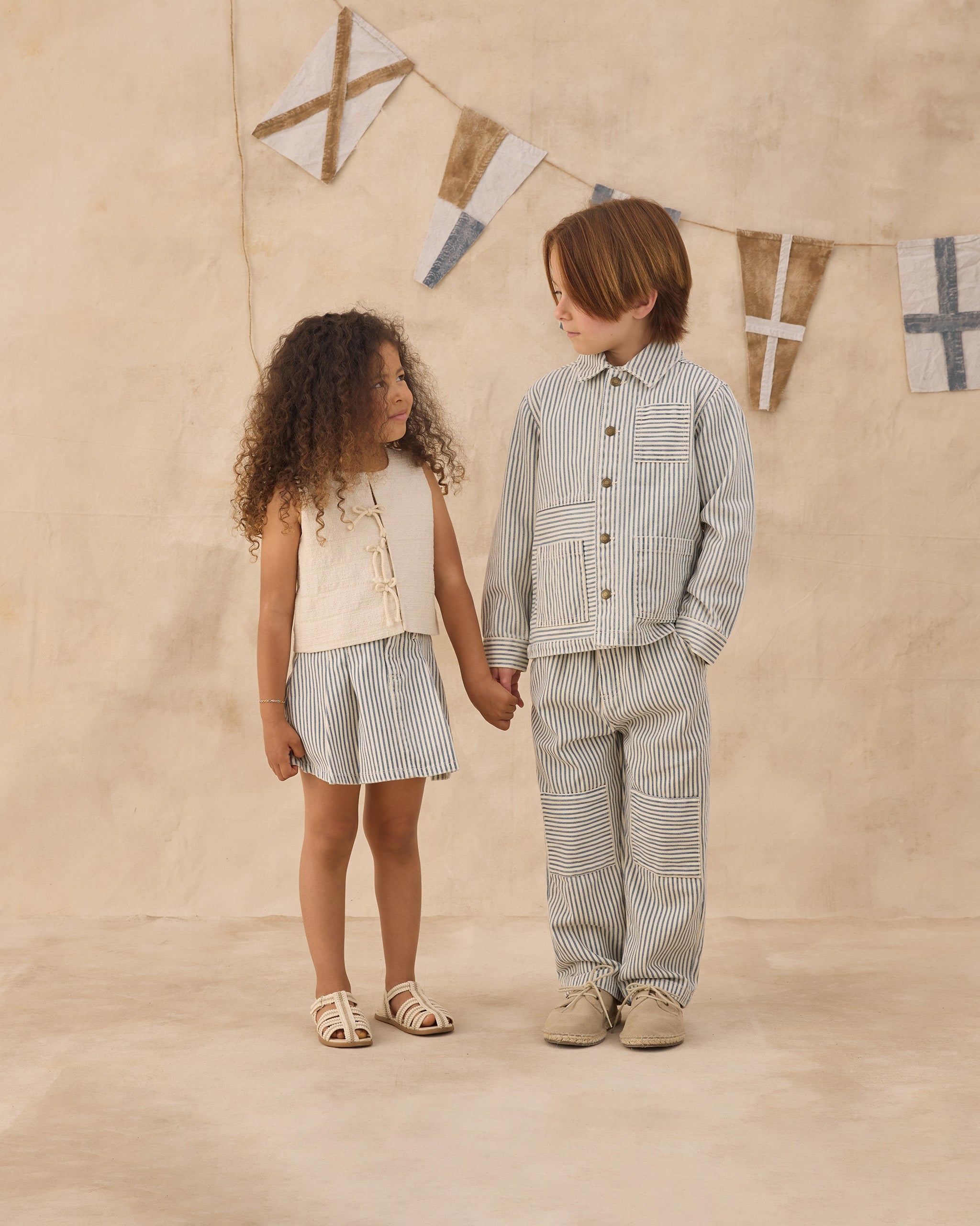 Rylee + Cru ライリーアンドクルー ベビー服 子供服 デニムジャケット　レイルロードストライプ
