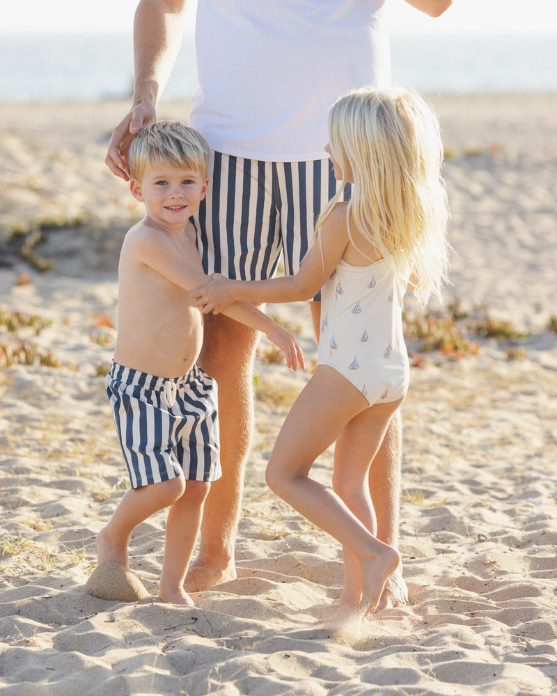 Boardshort Navy Stripe