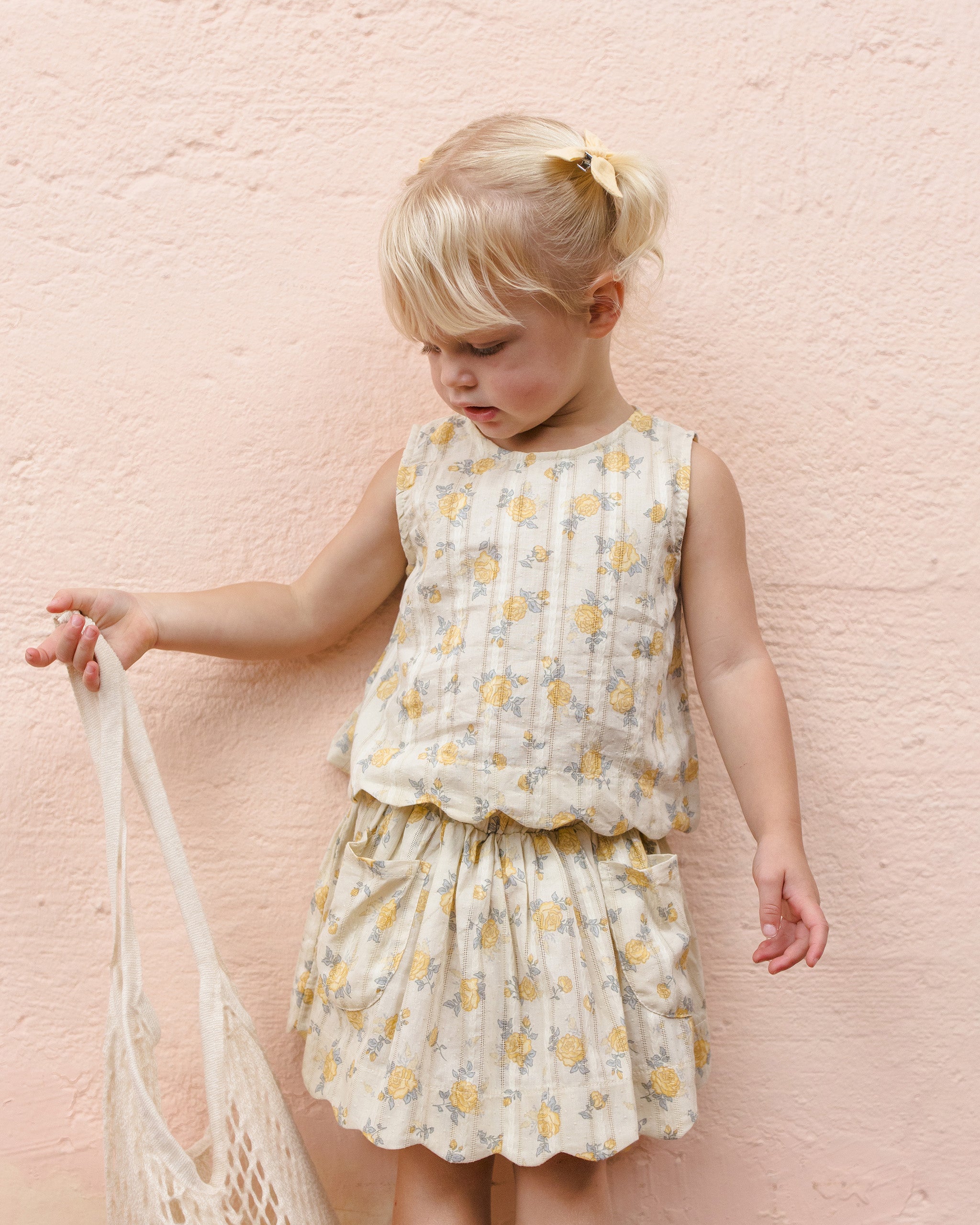 Rylee + Cru ライリーアンドクルー ベビー服 子供服 レニートップ　レモンディッツィーフラワー