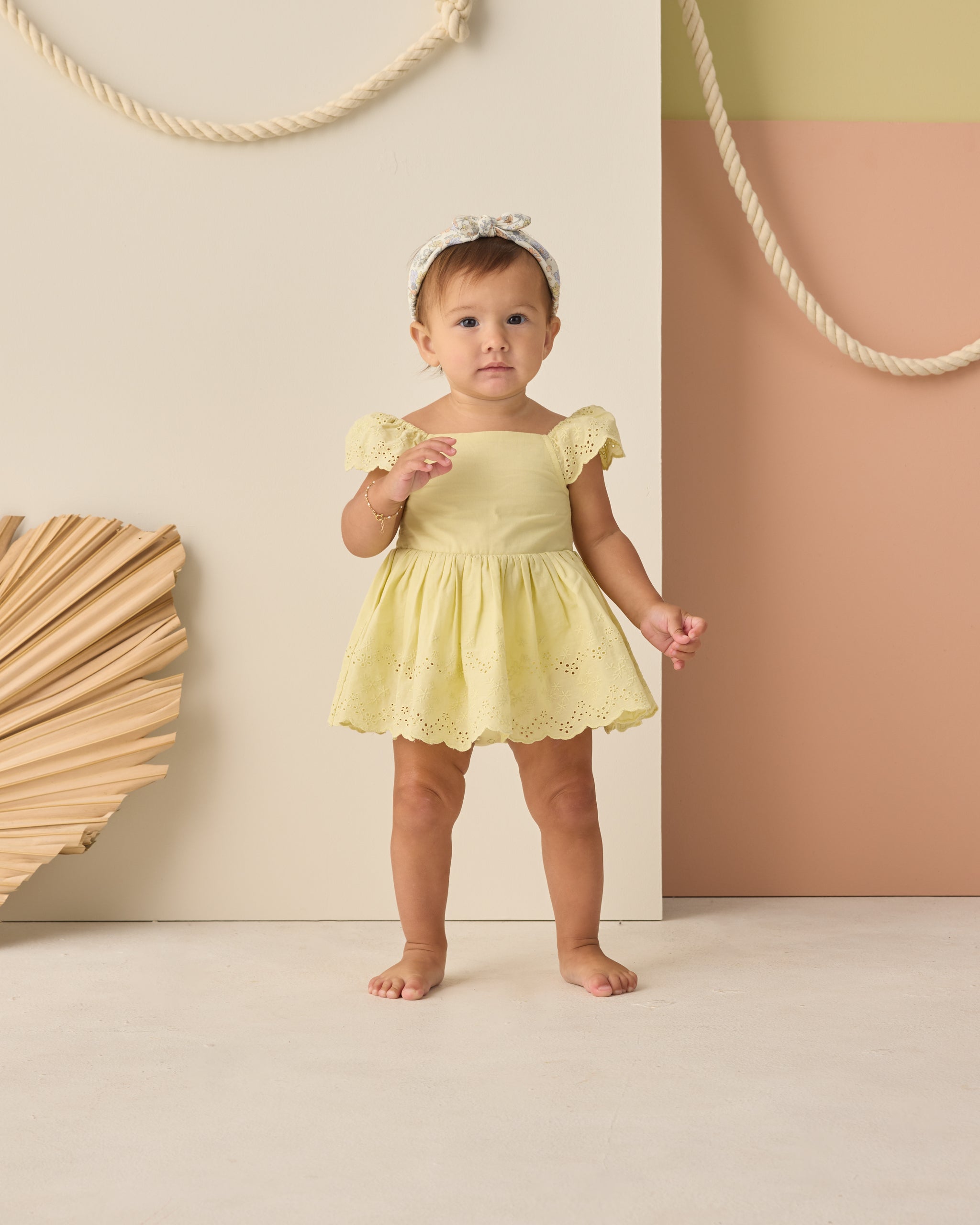 Rylee + Cru ライリーアンドクルー ベビー服 子供服 レミ ロンパース　シトロン