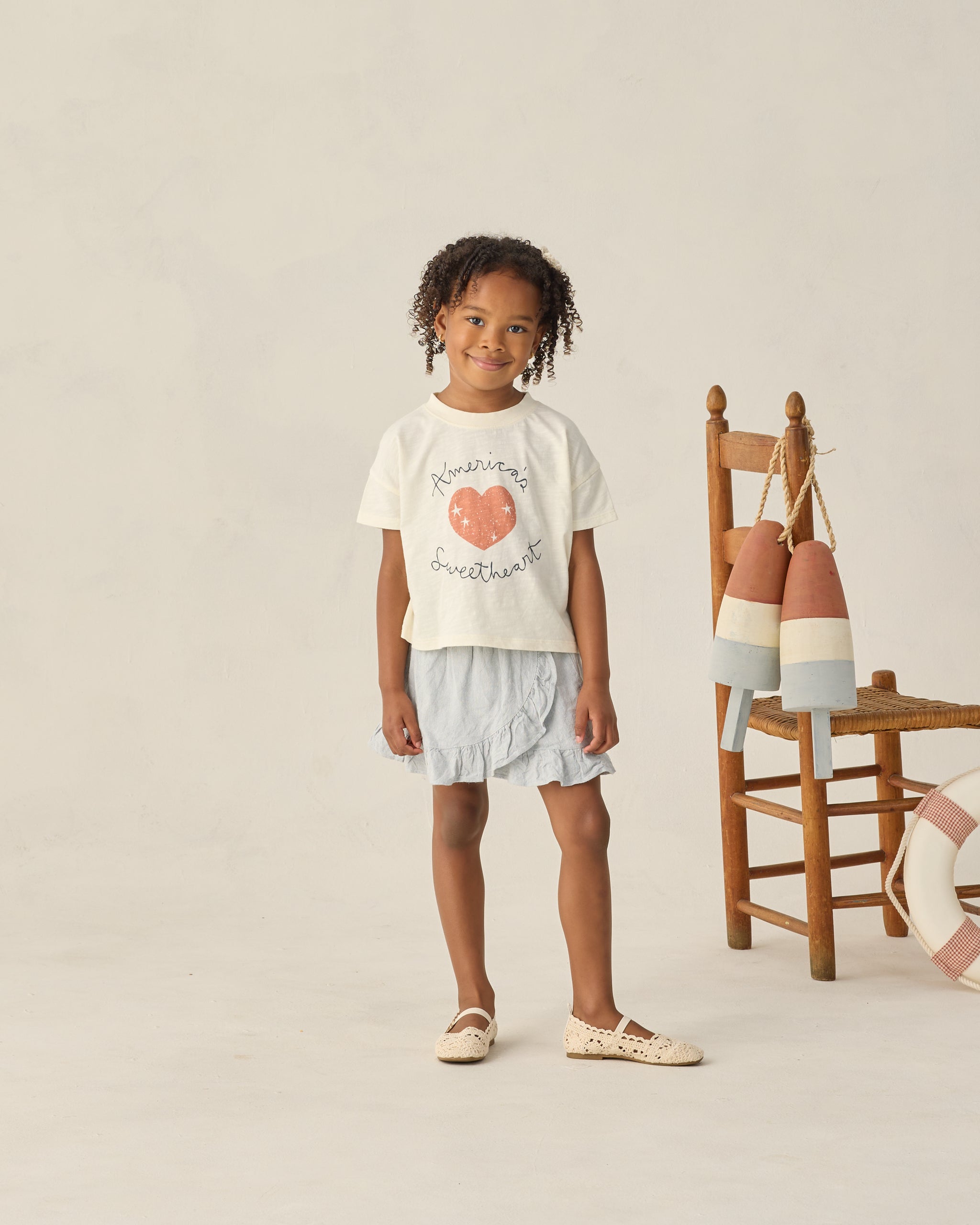 Rylee + Cru ライリーアンドクルー ベビー服 子供服 ボクシーティー　アメリカズ スウィートハート