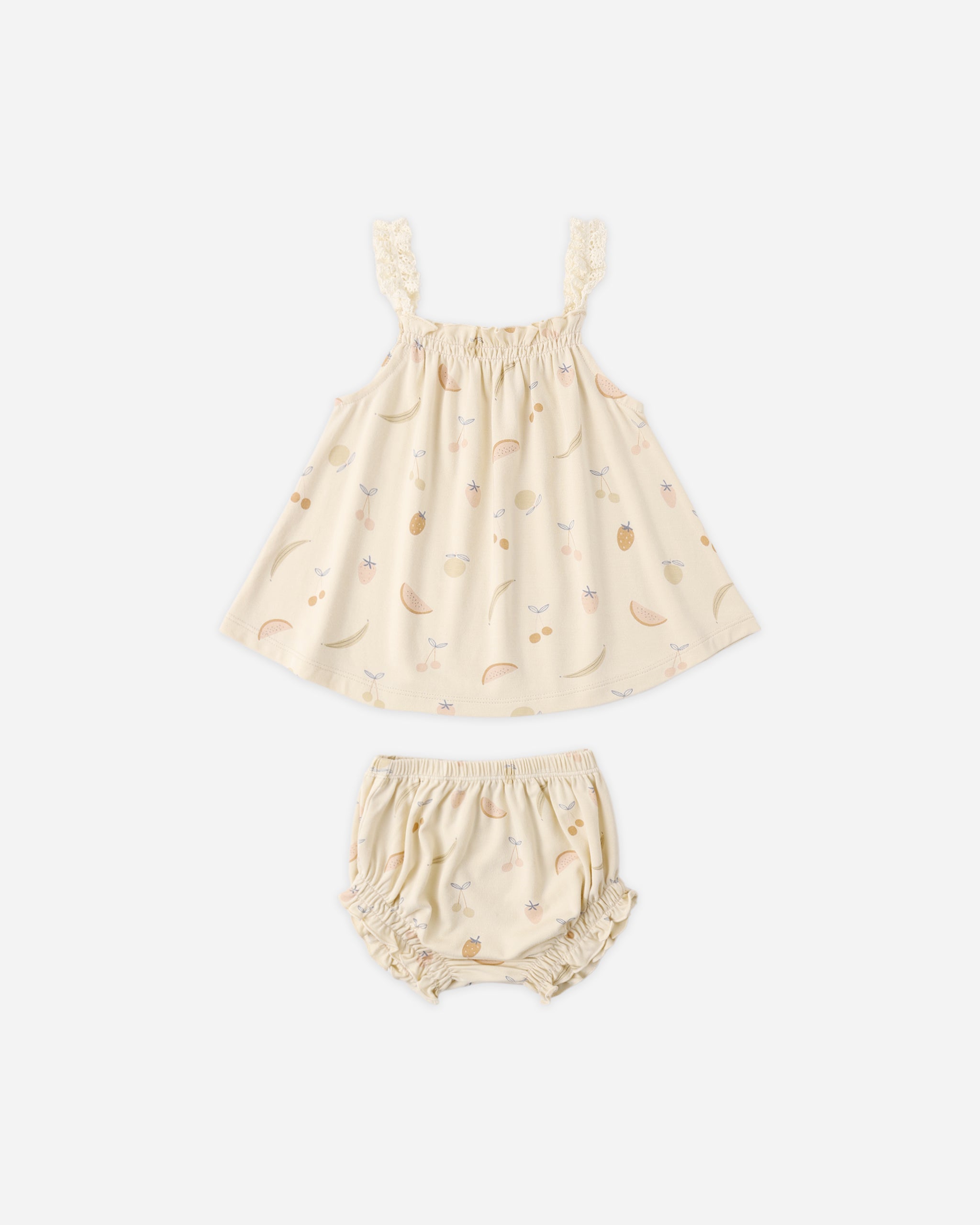 Rylee + Cru ライリーアンドクルー ベビー服 子供服 スイングトップ＆ブルマーセット　フルーツ
