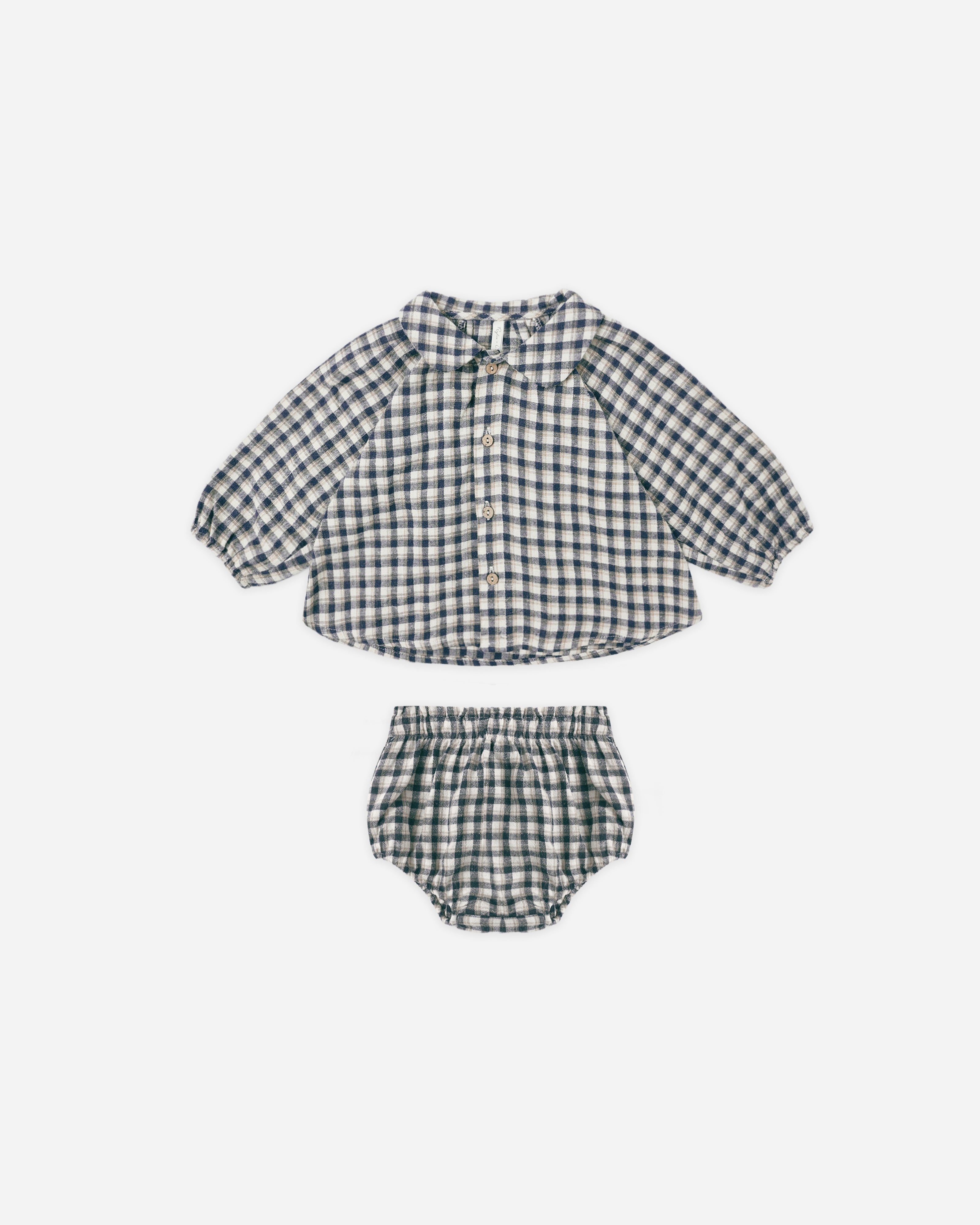 Rylee + Cru ライリーアンドクルー ベビー服 子供服  ネリーセット　ネイビーチェック
