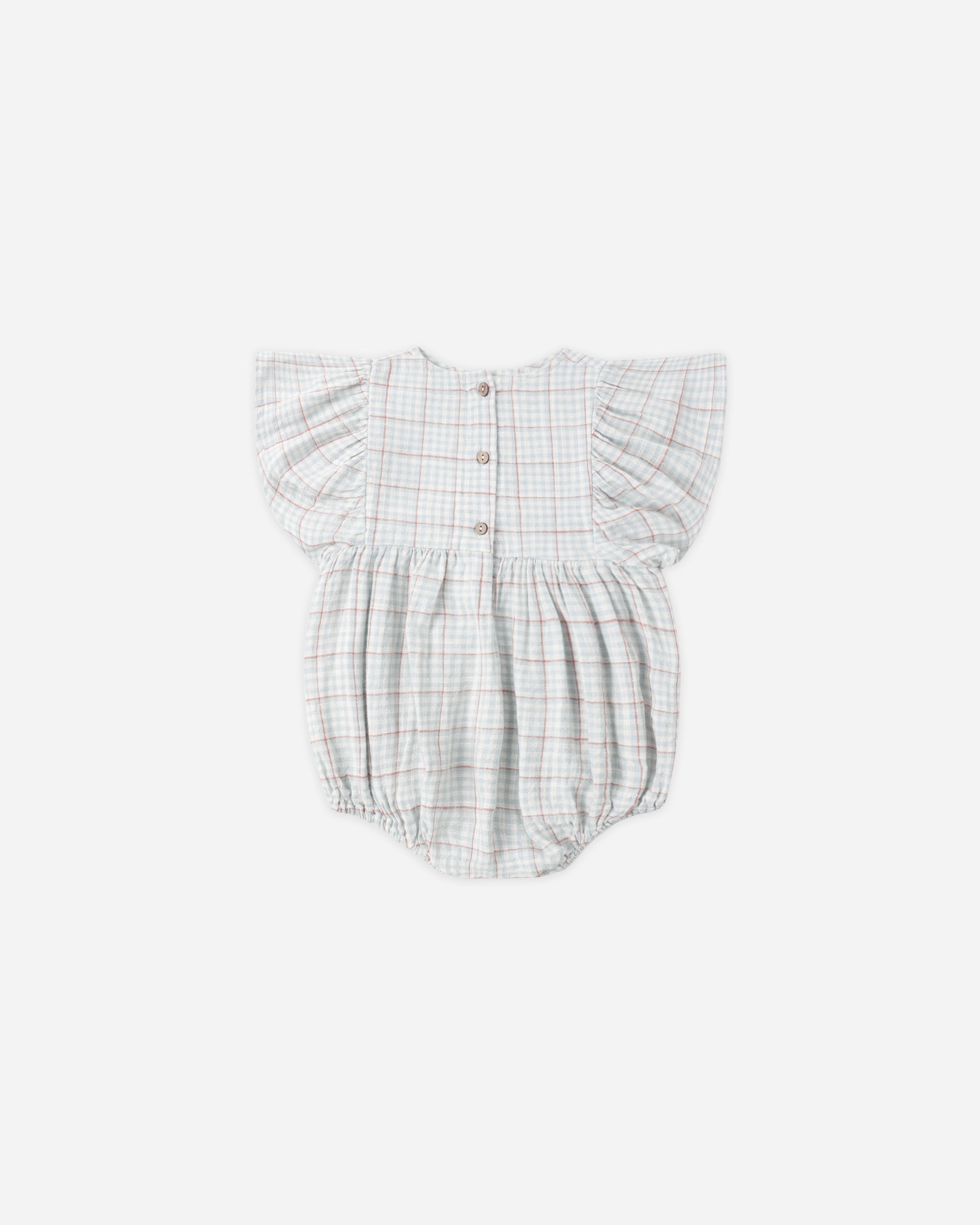 Rylee + Cru ライリーアンドクルー ベビー服 子供服 カレア ロンパー　ライトブルー チェック