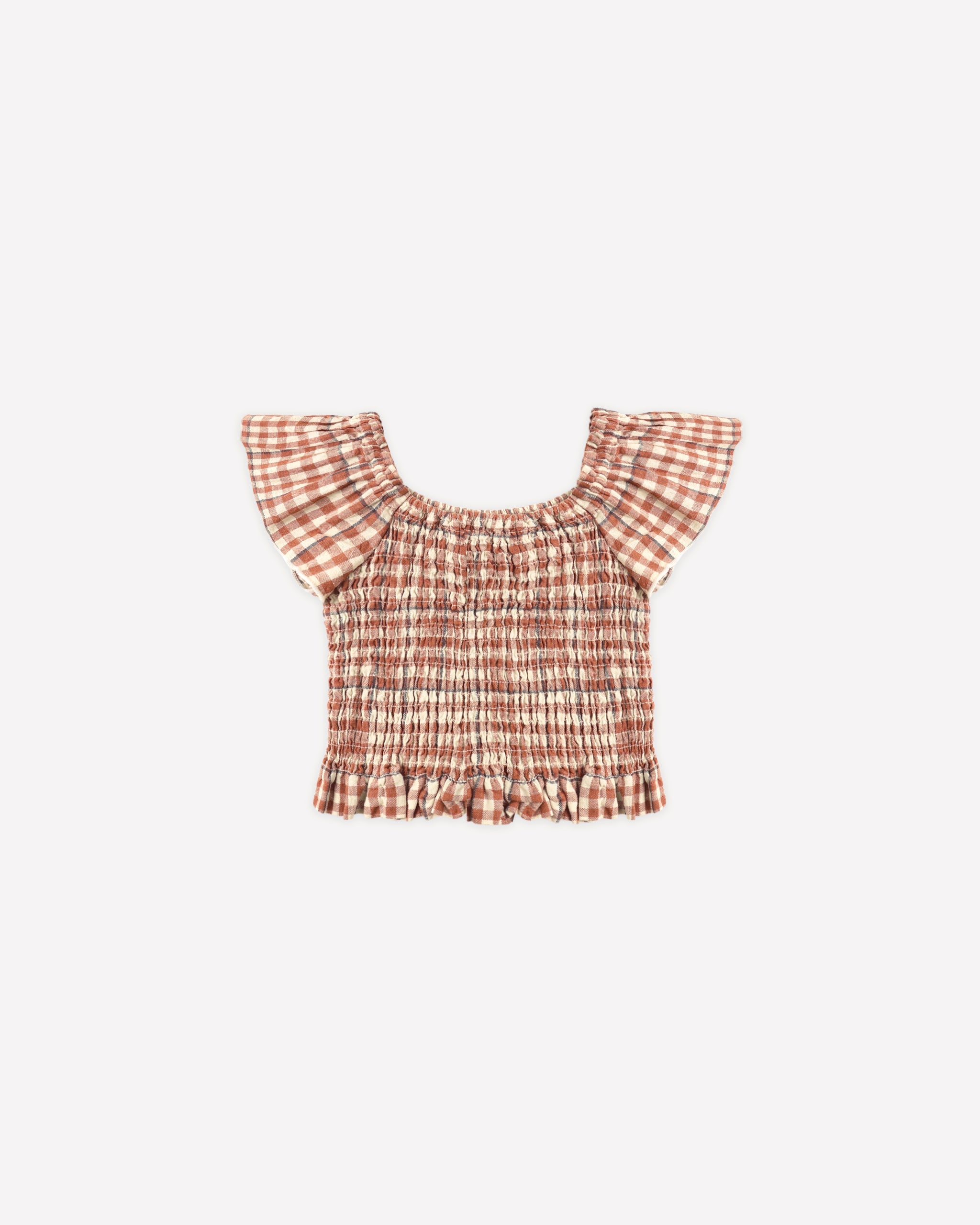 Rylee + Cru ライリーアンドクルー ベビー服 子供服 ザイラ トップ　ポピーギンガム