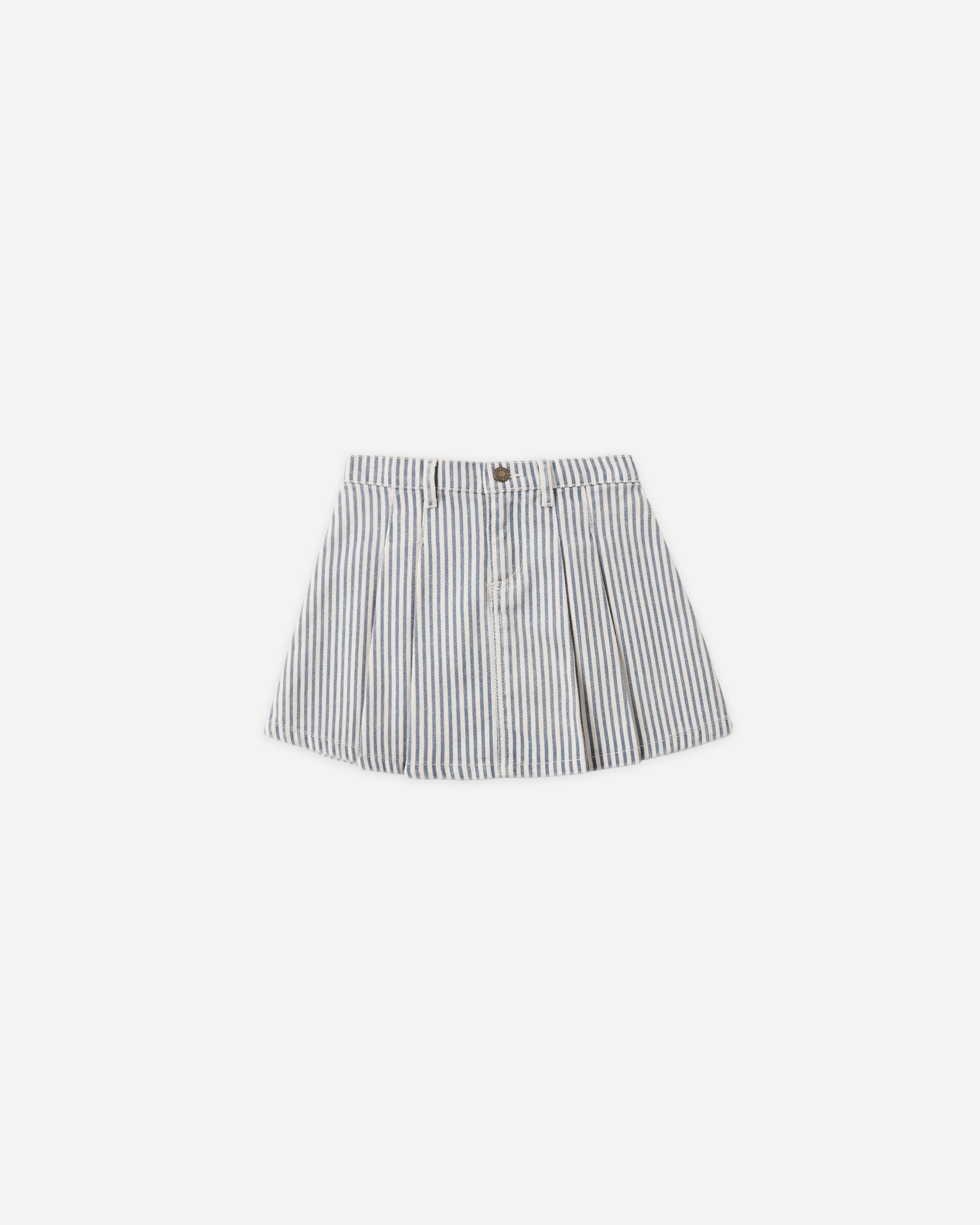 Rylee + Cru ライリーアンドクルー ベビー服 子供服 プリーツデニムスカート　レイルロードストライプ