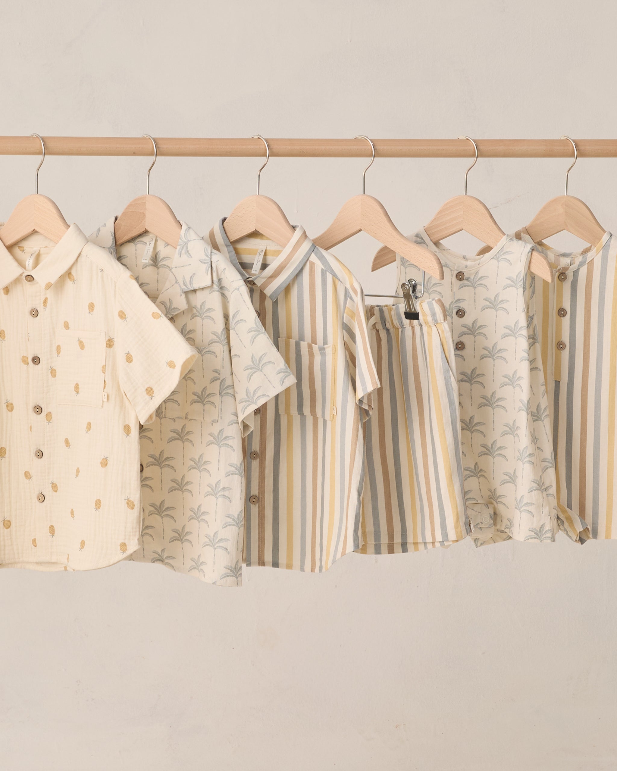 Rylee + Cru ライリーアンドクルー ベビー服 子供服 カラードショートスリーブシャツ　バレンシアストライプ