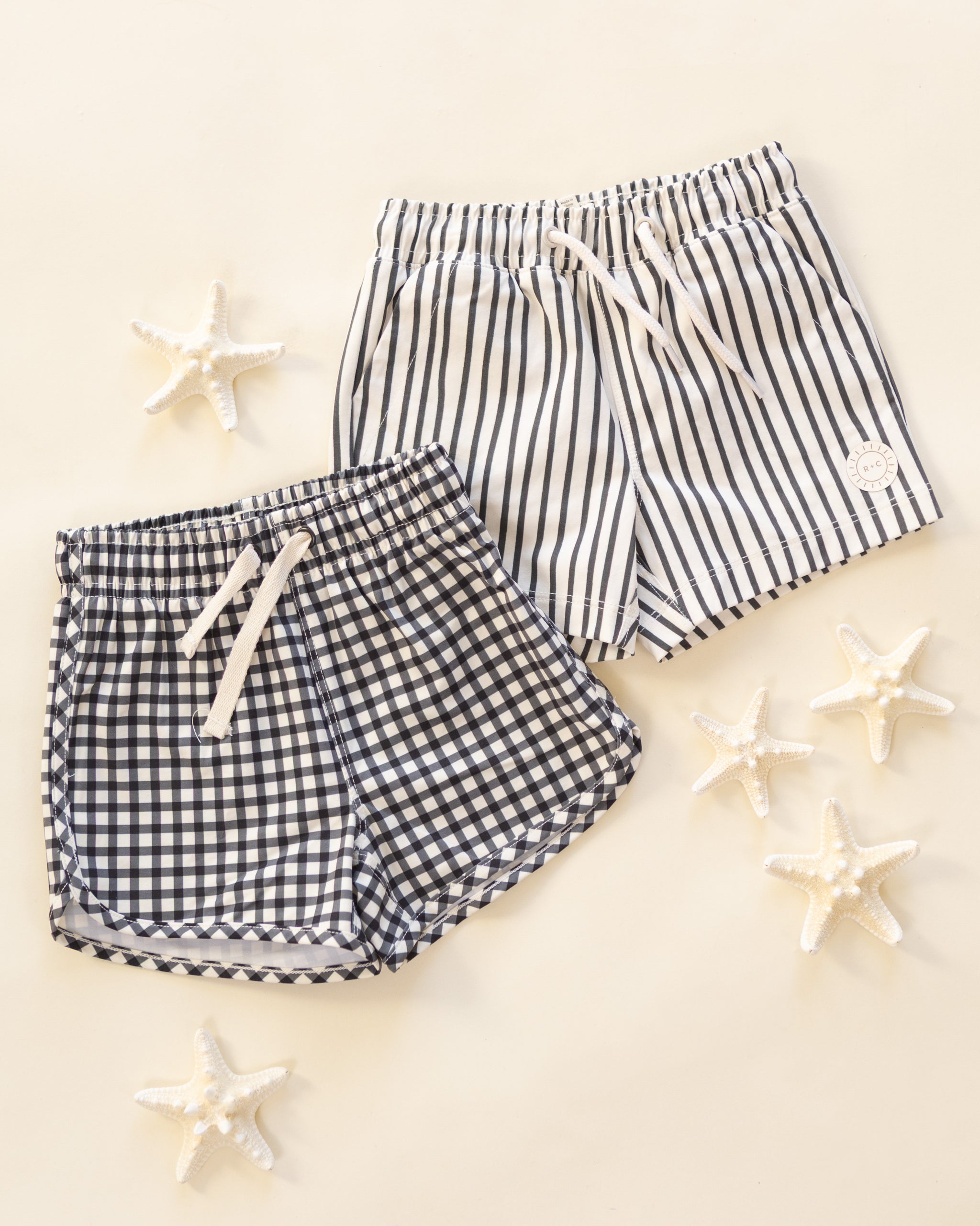 Rylee + Cru ライリーアンドクルー ベビー服 子供服 ボーイズ ボードショーツ　ウェイビーストライプ