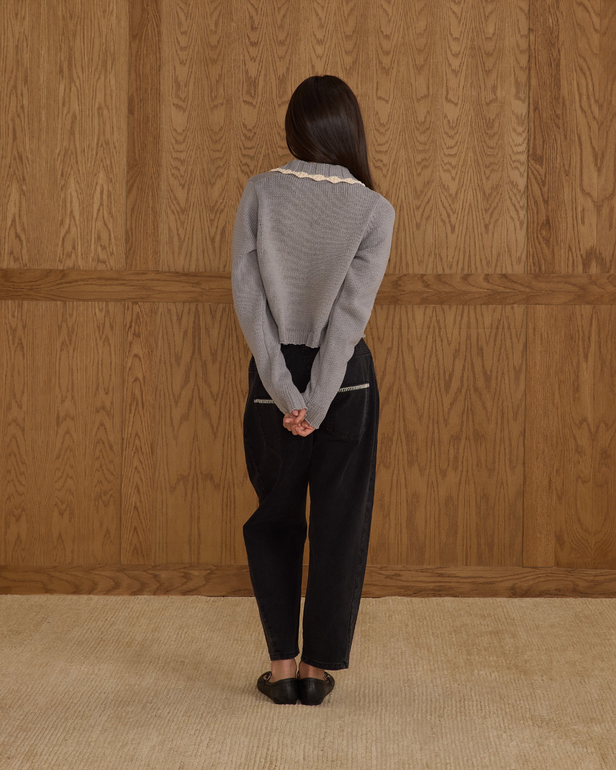 Rylee + Cru ライリーアンドクルー ベビー服 子供服  カラードカーディガン　ダスティブルー