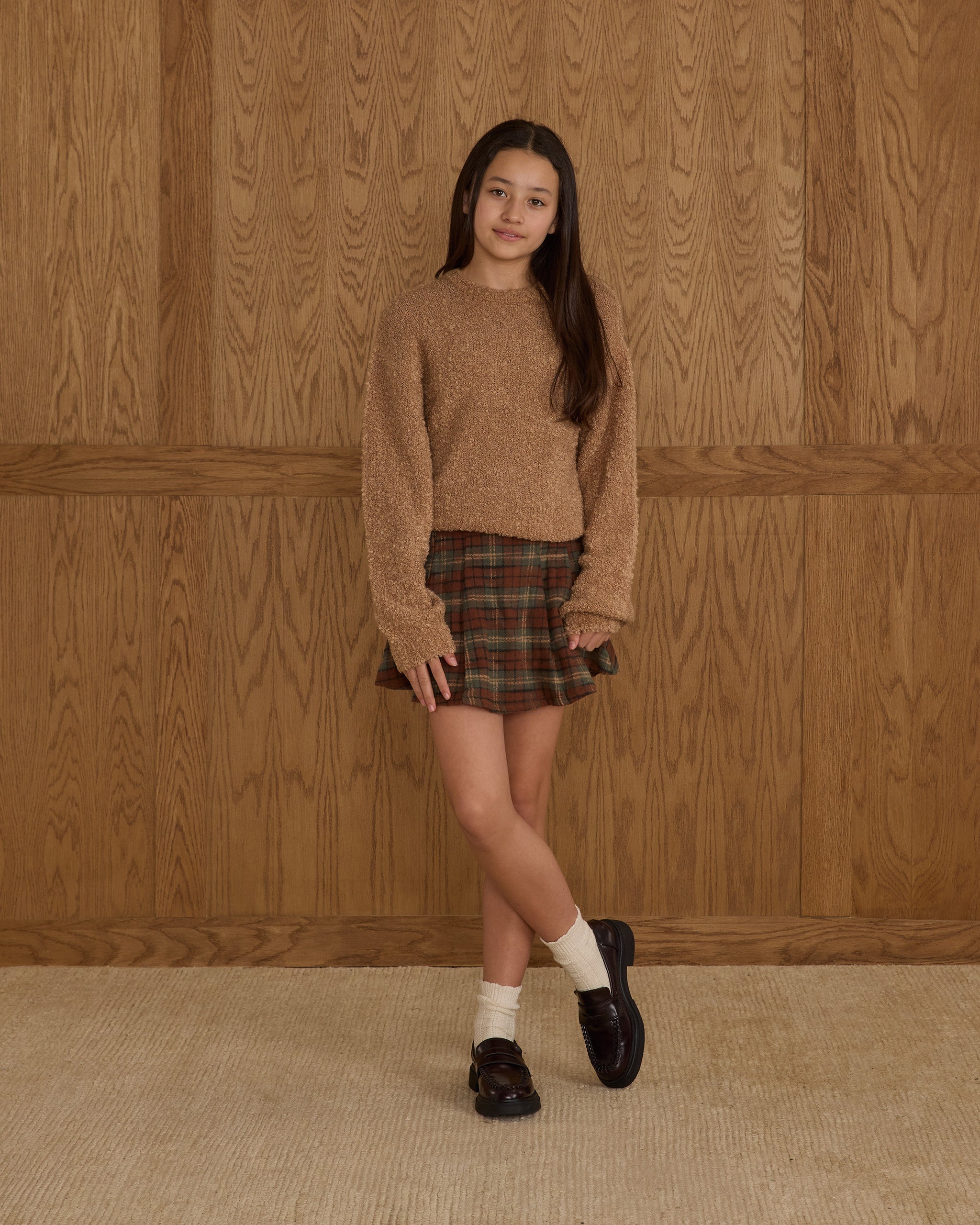 Rylee + Cru ライリーアンドクルー ベビー服 子供服  アスペンセーター　トフィーブークレ