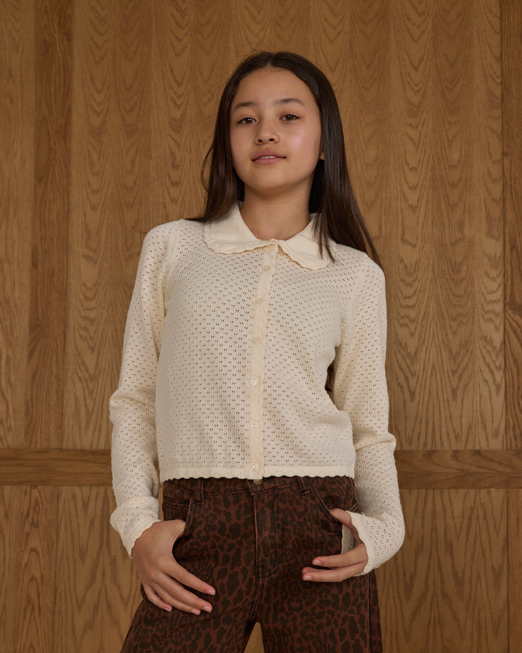 Rylee + Cru ライリーアンドクルー ベビー服 子供服  リオ カーディガン　アイボリー