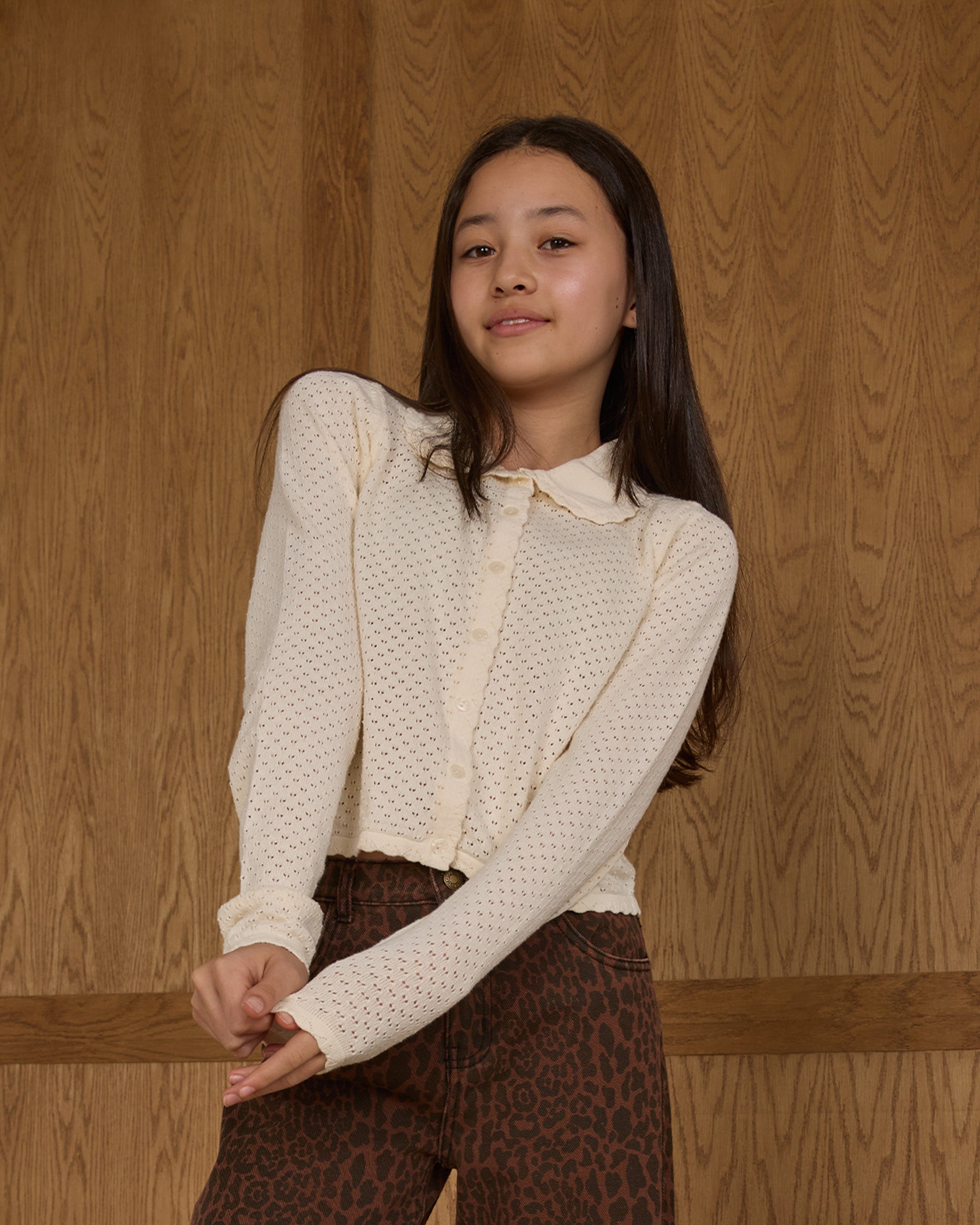 Rylee + Cru ライリーアンドクルー ベビー服 子供服  リオ カーディガン　アイボリー