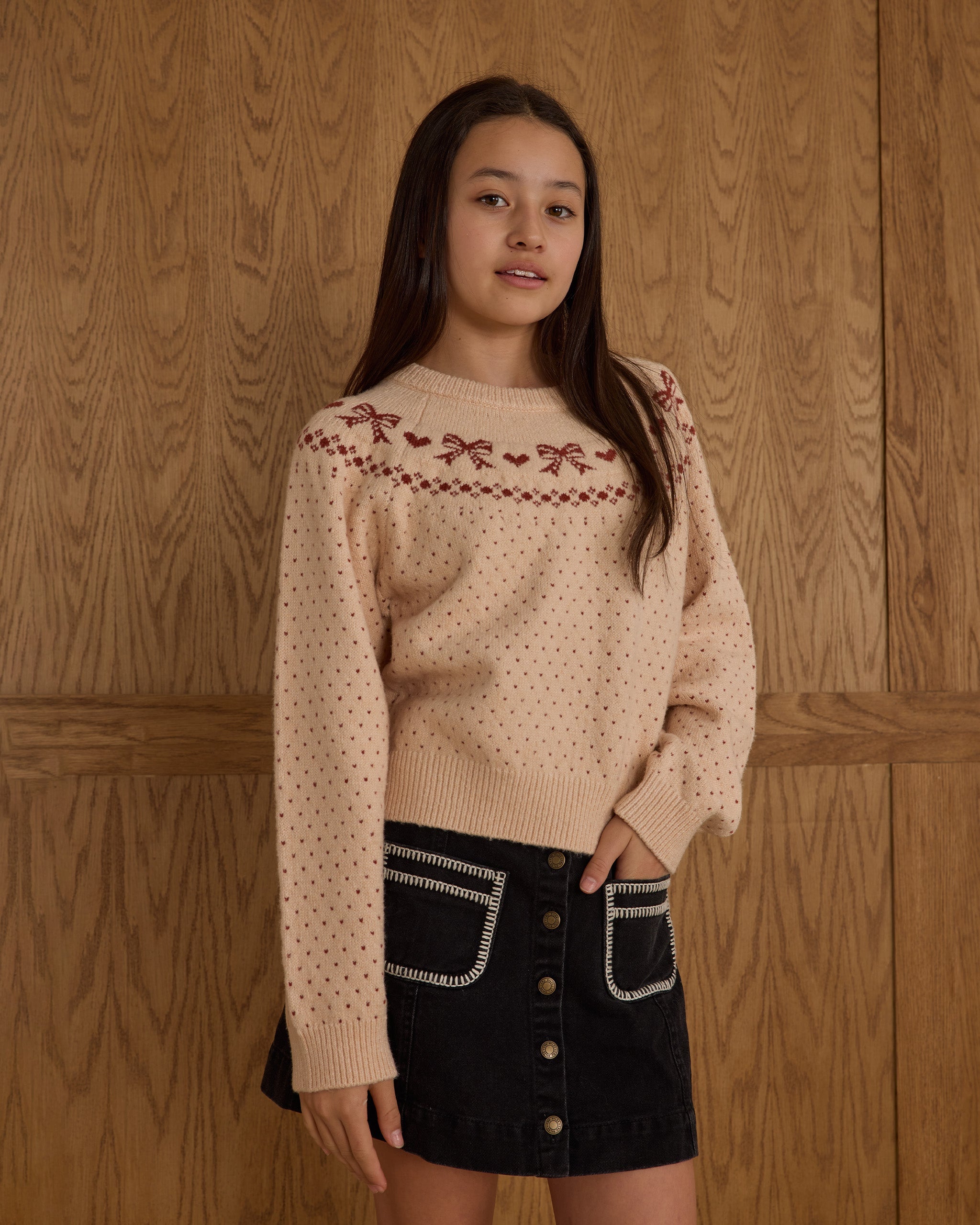 Rylee + Cru ライリーアンドクルー ベビー服 子供服  フェアアイルセーター　ボウ