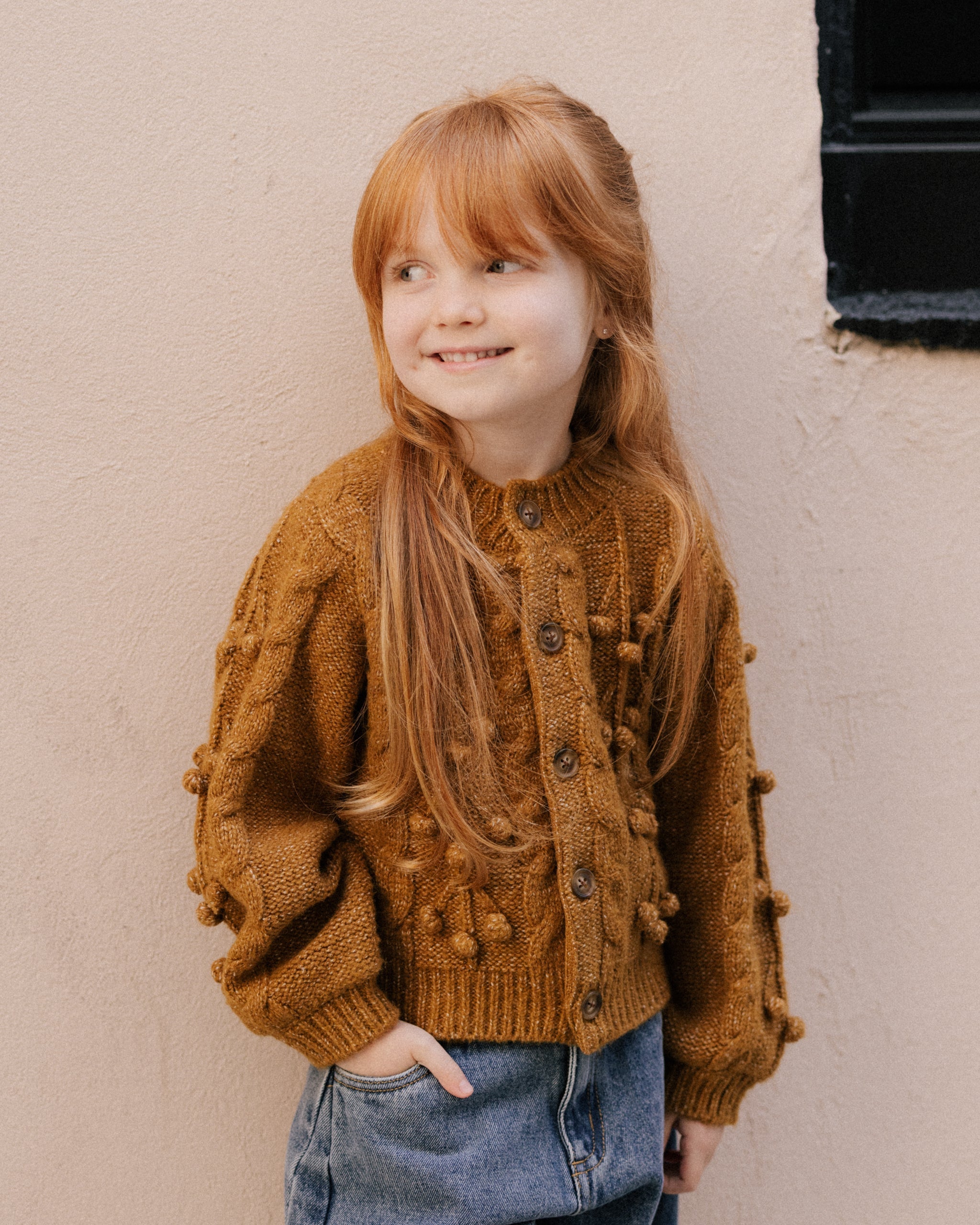 Rylee + Cru ライリーアンドクルー ベビー服 子供服  ボブルカーディガン　ゴールデン
